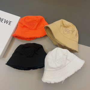 Prada Fabric Bucket Hat Orange