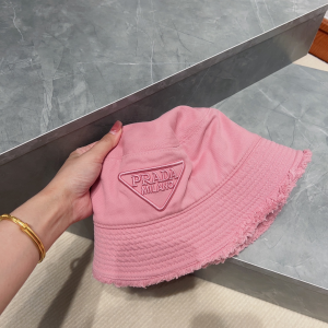 Prada Fabric Bucket Hat Pink