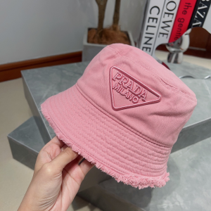 Prada Fabric Bucket Hat Pink