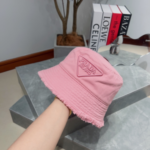 Prada Fabric Bucket Hat Pink