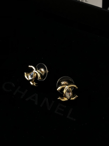 Chanel Gold CC Logo Earrings