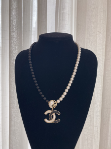 Chanel Black and White Pearls Necklaces
