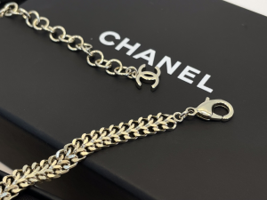 Chanel Diamond Flower Chain Necklace