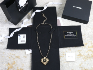 Chanel Large Heart Pendant Necklace