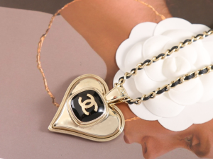 Chanel Large Heart Pendant Necklace