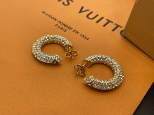 Louis Vuitton Crystal LV Crown Earrings