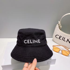 Celine Denim Black Bucket Hat