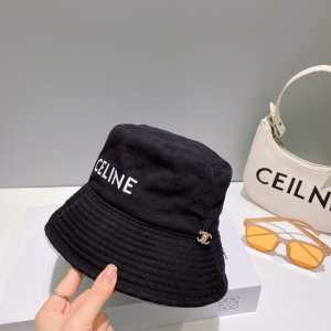 Celine Denim Black Bucket Hat
