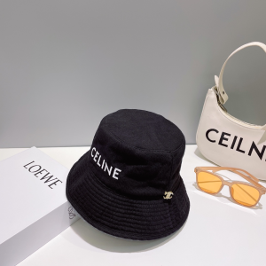 Celine Denim Black Bucket Hat