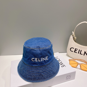 Celine Denim Blue Bucket Hat