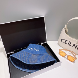 Celine Denim Blue Bucket Hat