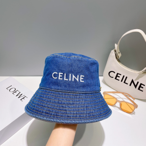 Celine Denim Blue Bucket Hat