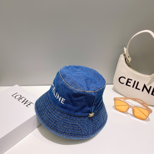 Celine Denim Blue Bucket Hat