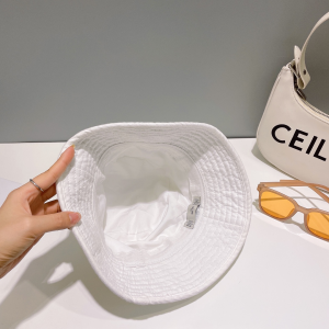 Celine Denim White Bucket Hat