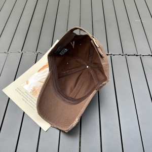 Chanel CC Fabric Baseball Hat Brown