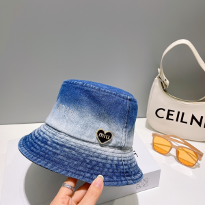 Miu Miu Denim Blue Bucket Hat