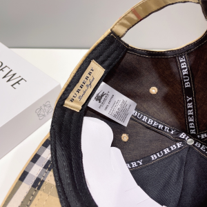 Prada Check Baseball Hat Beige