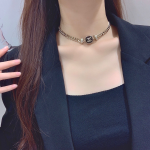 Chanel CC Chain Choker Necklace