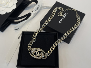 Chanel Crystals CC Chain Necklaces