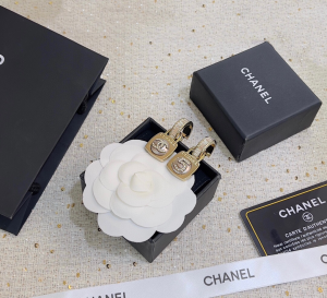 Chanel Crystals CC Earrings