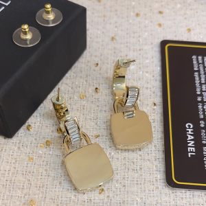 Chanel Crystals CC Earrings