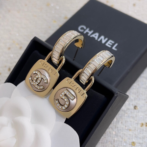 Chanel Crystals CC Earrings