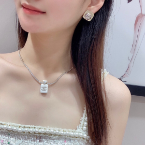 Chanel Crystals CC Square Earrings