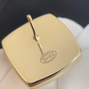 Chanel Crystals CC Square Earrings