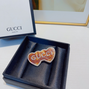 Gucci Crystal Logo PVC Hair Clip