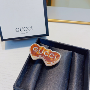 Gucci Crystal Logo PVC Hair Clip
