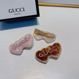 Gucci Crystal Logo PVC Hair Clip