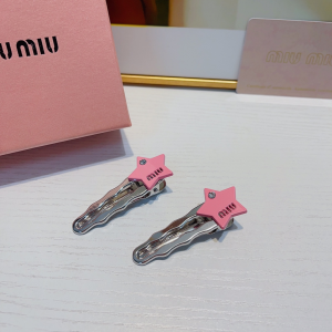 Miu Miu Pink Star Hair Clip