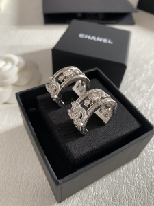 Chanel Crystal CC Earrings