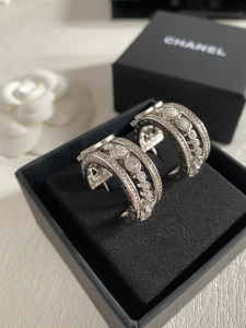 Chanel Crystal CC Earrings