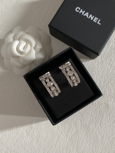 Chanel Crystal CC Earrings