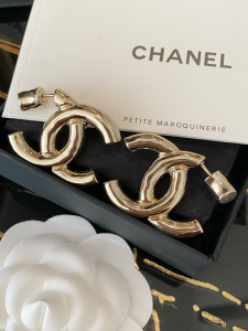 Chanel Gold CC Logo Earrings