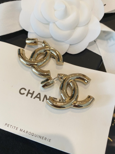 Chanel Gold CC Logo Earrings
