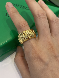 Bottega Veneta Pleat Rings