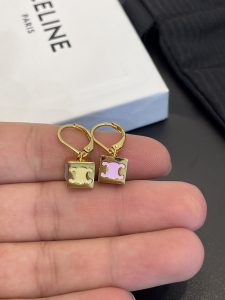 Celine Triomphe Cube Earrings