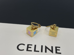 Celine Triomphe Cube Earrings
