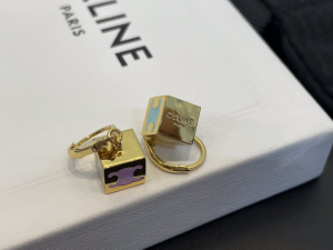 Celine Triomphe Cube Earrings