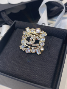Chanel Crystal CC Diamonds Brooch