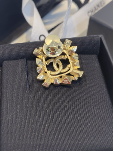 Chanel Crystal CC Diamonds Brooch