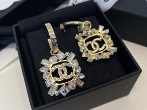Chanel Crystal CC Diamonds Earrings