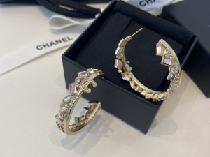 Chanel Crystal CC Diamonds Earrings
