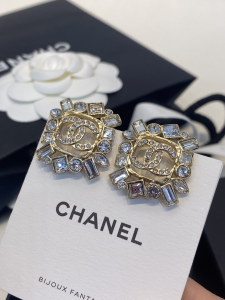 Chanel Crystal CC Diamonds Earrings