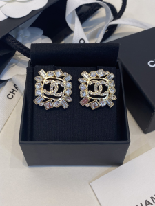 Chanel Crystal CC Diamonds Earrings