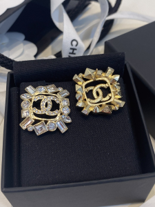 Chanel Crystal CC Diamonds Earrings