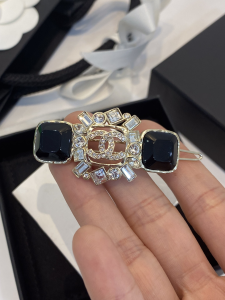 Chanel Crystal CC Diamonds Hair Clip
