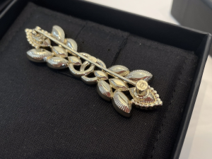 Chanel Crystals CC Wheat Brooch